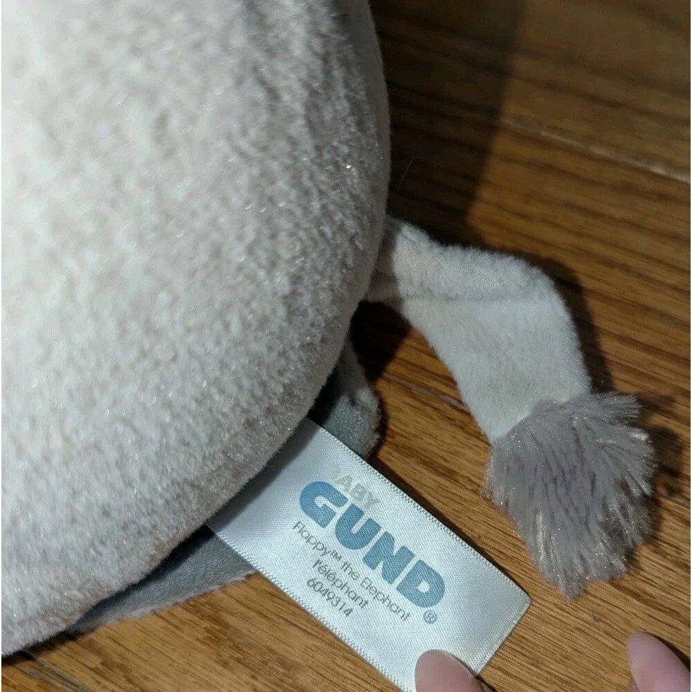 GUND Baby Animated Flappy The Elephant Stuffed Animal Plush Gray 12
